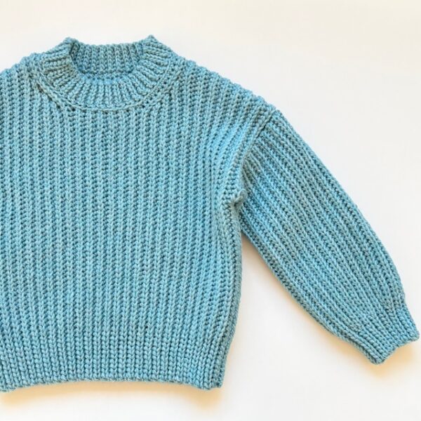 Ribbed sweater Junior - Hækleopskrift - Image 3