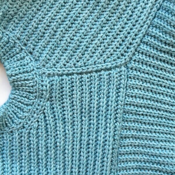 Ribbed sweater Junior - Hækleopskrift - Image 6